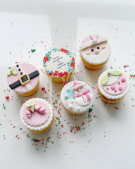 [Cupcake] Christmas set - Pink (6 pcs)