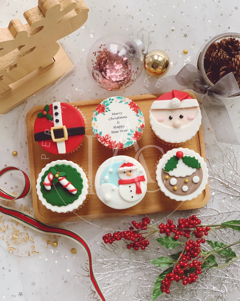 [Cupcake] Christmas set - Classic (6 pcs)