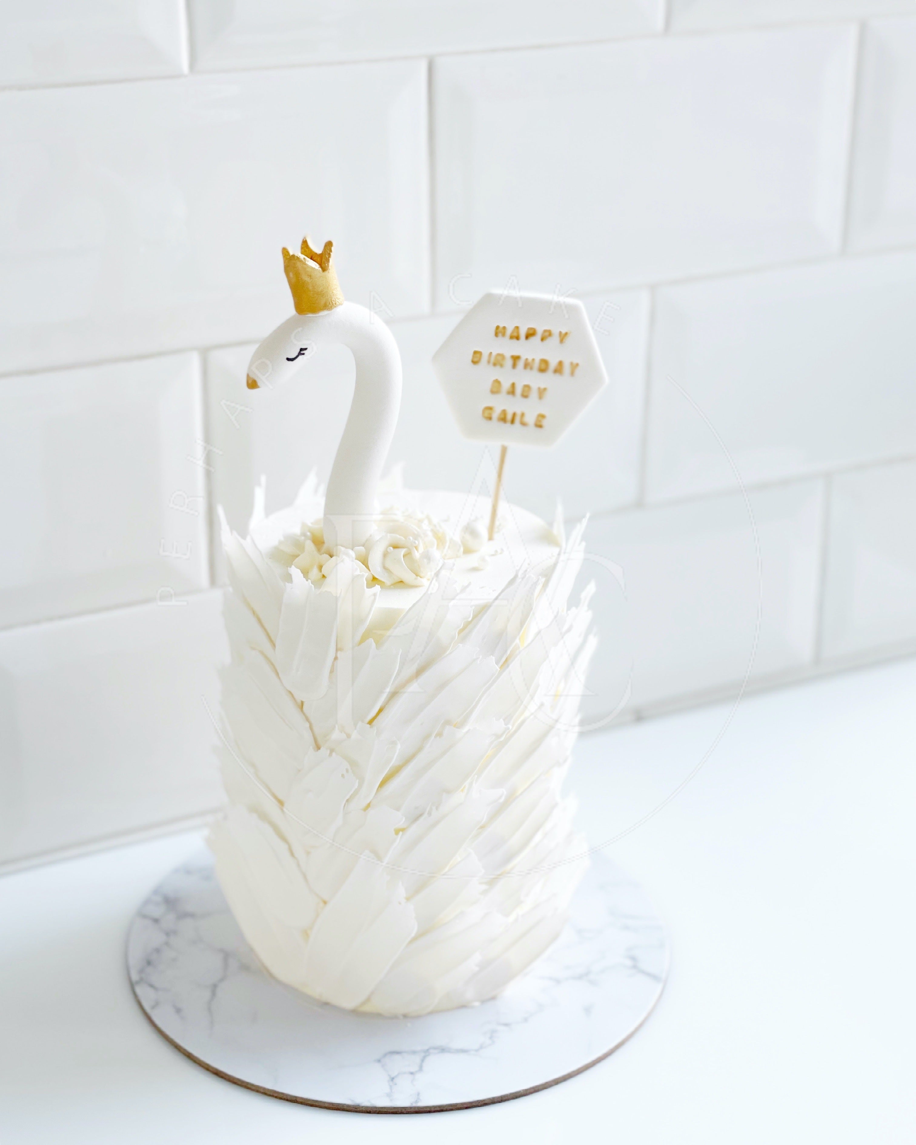 Close up picture of the Swan princess cake we did on the weekend, so pretty  #swanprincess #prettycake … | Princess cake, Birthday cake girls, Something  blue wedding