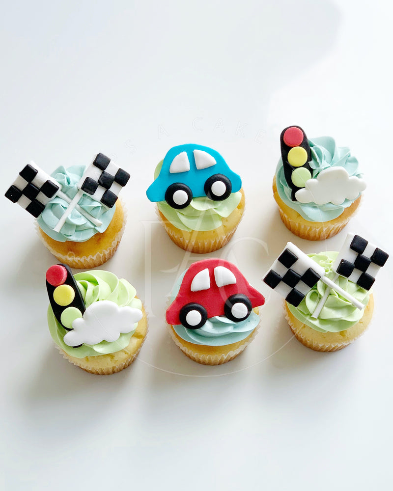 Perhaps A Cake - cupcake- beep beep car set 